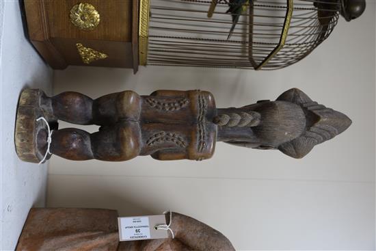 A West African tribal fertility figure, H.18.75in.